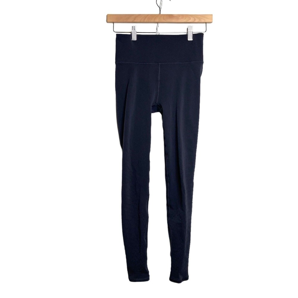 Lululemon Gray High Times Crop Tech Mesh Leggings High Rise Size 6